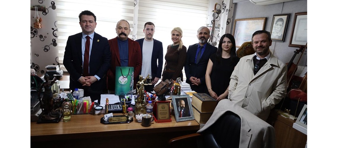 MESLEKTAŞIMIZ AV.MEHMET CEM AHISKALI’YI BÜROSUNDA ZİYARET ETTİK