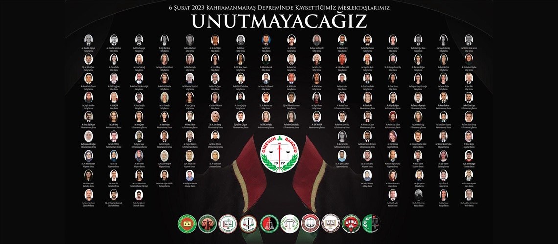 6 ŞUBAT 2023 UNUTMADIK, UNUTMAYACAĞIZ