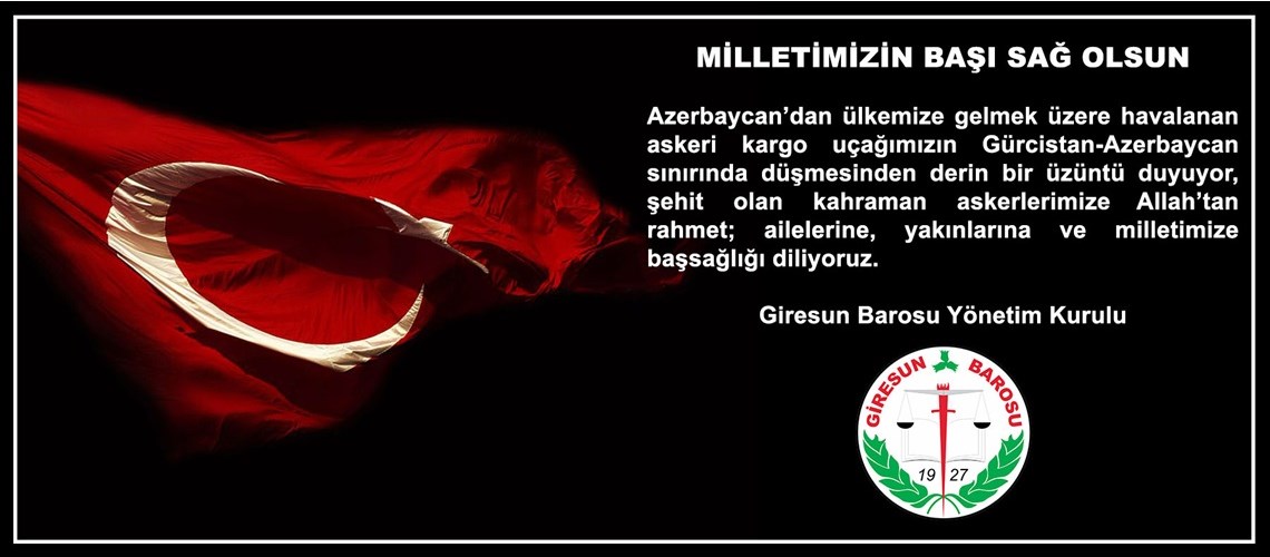 MİLLETİMİZİN BAŞI SAĞ OLSUN