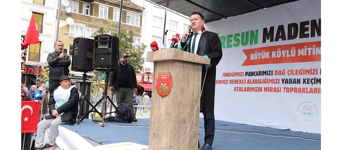 MADENE HAYIR MİTİNGİNDE BARO BAŞKANIMIZ AV.SONER KARADEMİR İLE AV.SEVDA KARATAŞ ŞAHİN'İN KONUŞMALARI