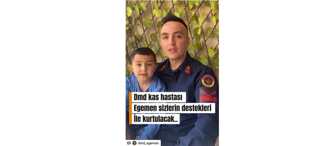 BİRLİKTE BAŞARABİLİRİZ ! DMD HASTASI YAVRUMUZ EGEMEN’E UMUT OLALIM