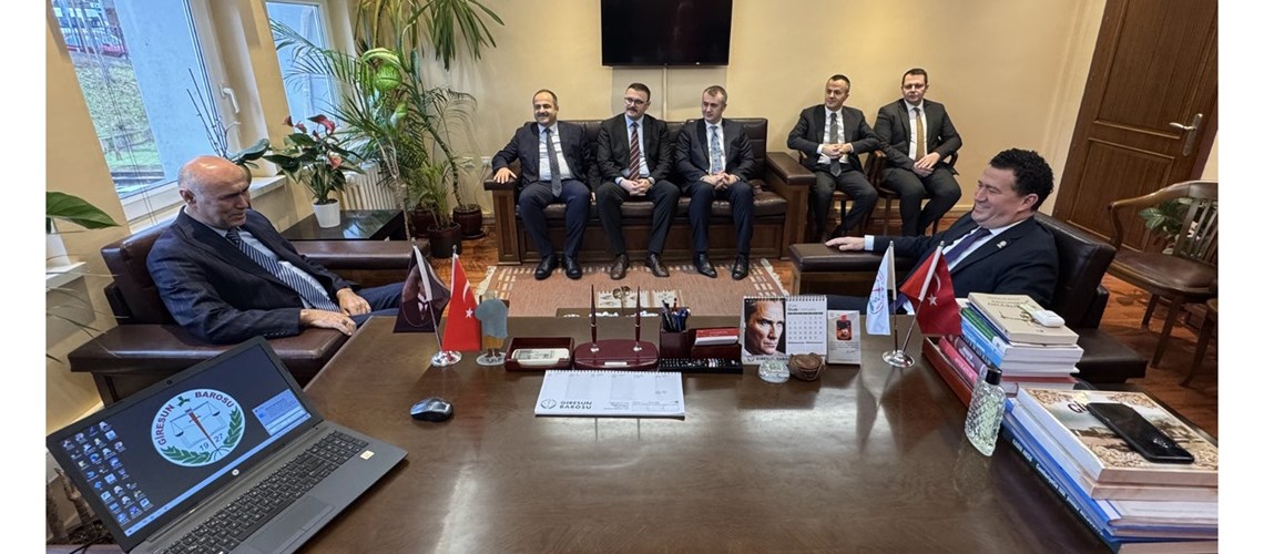 HAKİMLER SAVCILAR KURULU 2.DAİRESİ  ÜYESİ SAYIN ALİŞAN TİRYAKİ’DEN BARO BAŞKANLIĞIMIZA ZİYARET