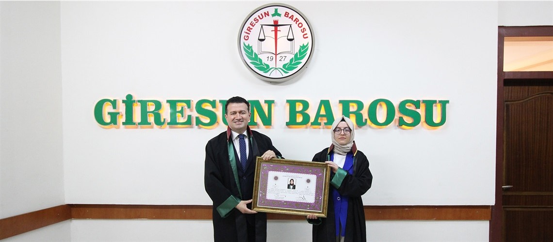MESLEKTAŞIMIZ AV.RÜVEYDA NEFES’İN RUHSAT TÖRENİ