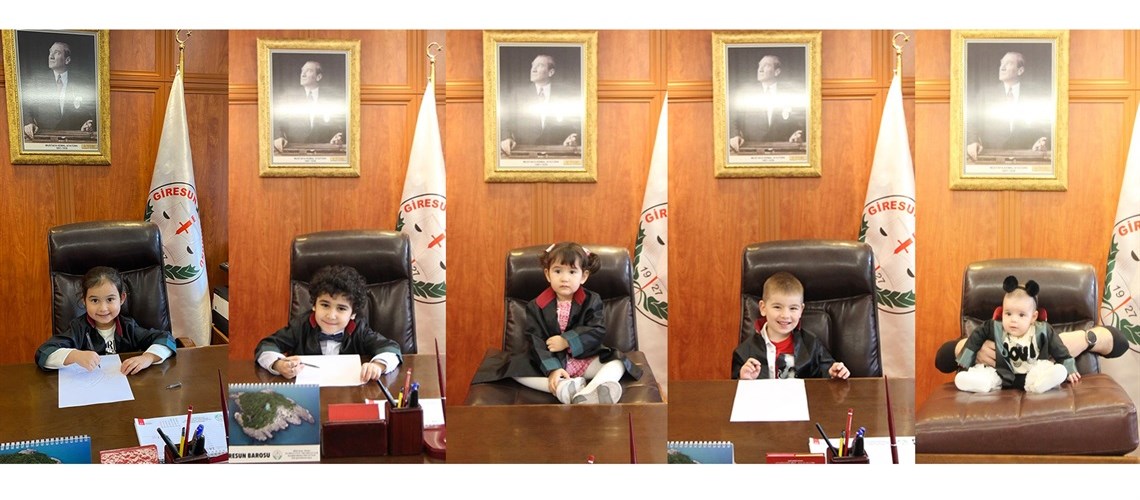 23 NİSAN ULUSAL EGEMENLİK VE ÇOCUK BAYRAMINDA BARO BAŞKANLIĞINI ÇOCUKLARIMIZA DEVRETTİK
