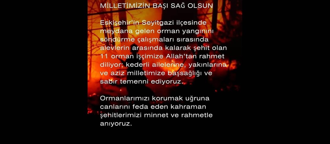 MİLLETİMİZİN BAŞI SAĞ OLSUN