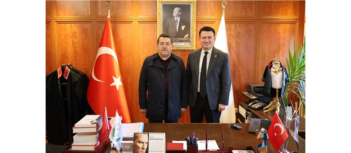 DERELİ BELEDİYE BAŞKANI SAYIN KAZIM ZEKİ ŞENLİKOĞLU’NDAN BARO BAŞKANIMIZA ZİYARET