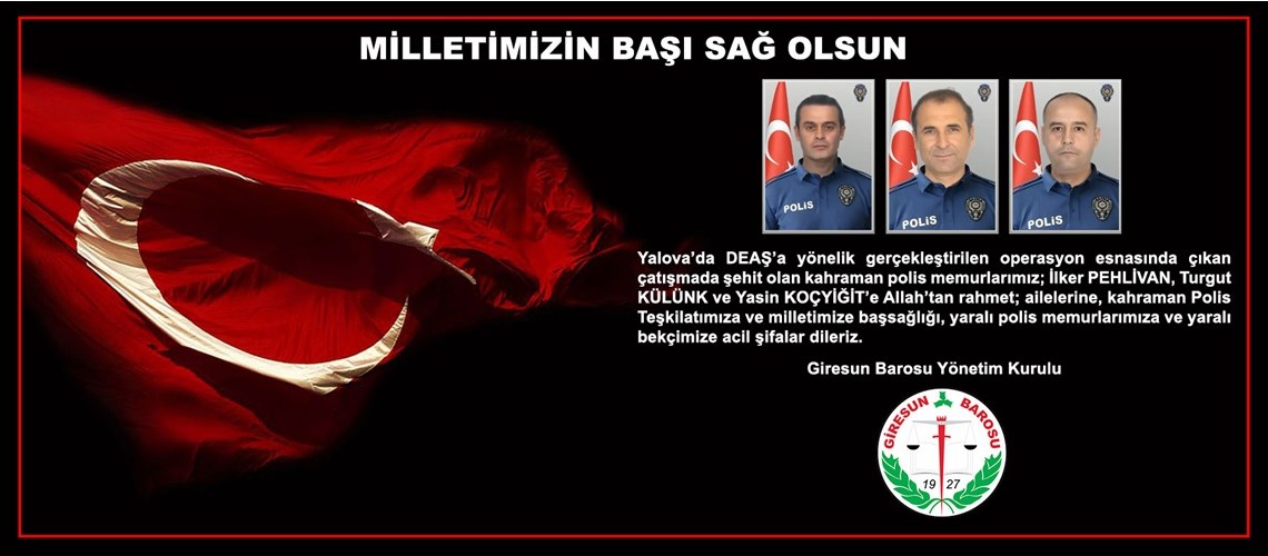 MİLLETİMİZİN BAŞI SAĞ OLSUN